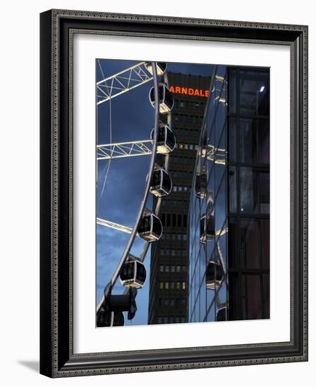 Evening View of the Manchester Wheel, Manchester, England, United Kingdom, Europe-Richardson Peter-Framed Photographic Print