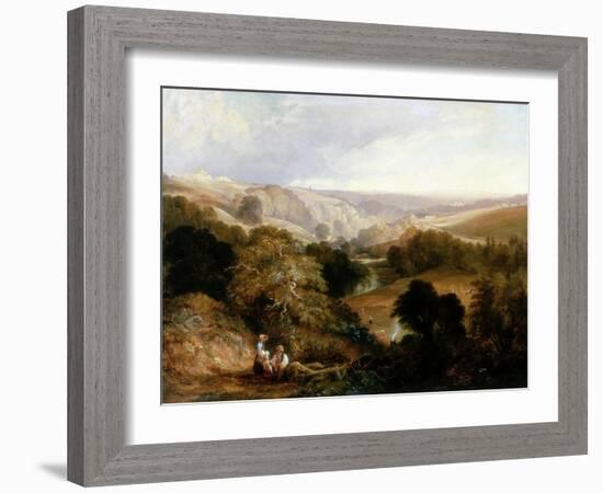 Evening View on Heaton Dene, Lancashire, from an Eminence Near Mable's Mill, 1831-Thomas Miles Richardson-Framed Giclee Print
