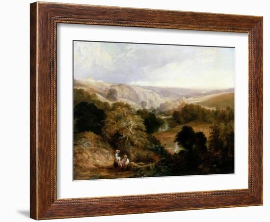 Evening View on Heaton Dene, Lancashire, from an Eminence Near Mable's Mill, 1831-Thomas Miles Richardson-Framed Giclee Print