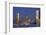 Evening View over the Elbe on Hanse Trade Centre and the Elbphilharmonie-Uwe Steffens-Framed Photographic Print