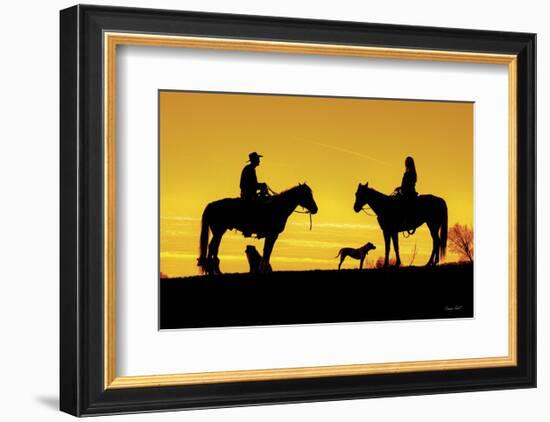 Evening Visit-Barry Hart-Framed Art Print