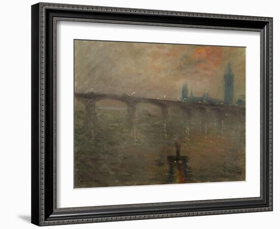Evening, Westminster from Waterloo Bridge-Jacques-emile Blanche-Framed Giclee Print