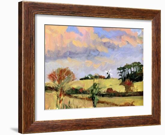 Evening Windmill, 2007-Clive Metcalfe-Framed Giclee Print