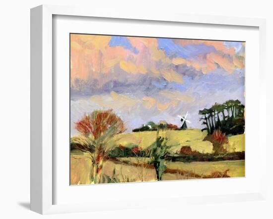 Evening Windmill, 2007-Clive Metcalfe-Framed Giclee Print