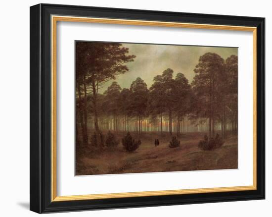 Evening-Caspar David Friedrich-Framed Giclee Print