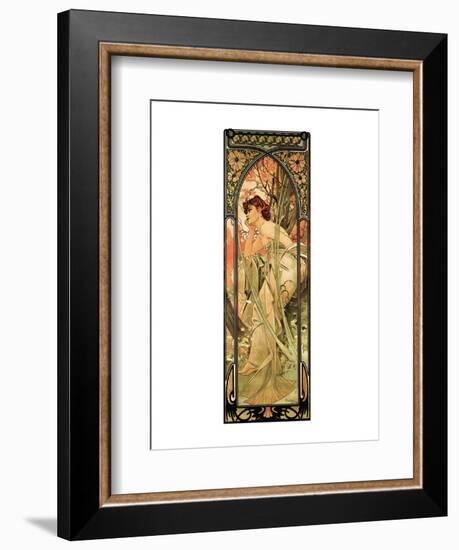 Evening-Alphonse Mucha-Framed Premium Giclee Print