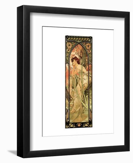 Evening-Alphonse Mucha-Framed Premium Giclee Print