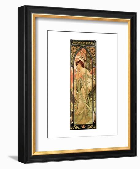 Evening-Alphonse Mucha-Framed Premium Giclee Print