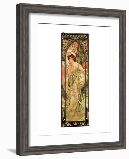 Evening-Alphonse Mucha-Framed Premium Giclee Print