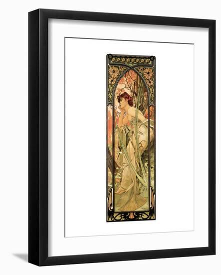 Evening-Alphonse Mucha-Framed Premium Giclee Print