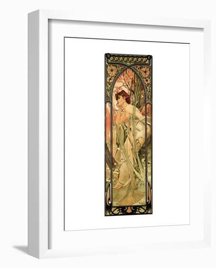 Evening-Alphonse Mucha-Framed Premium Giclee Print