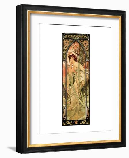 Evening-Alphonse Mucha-Framed Premium Giclee Print