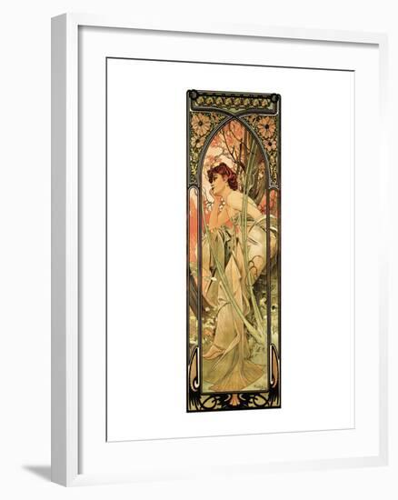 Evening-Alphonse Mucha-Framed Premium Giclee Print