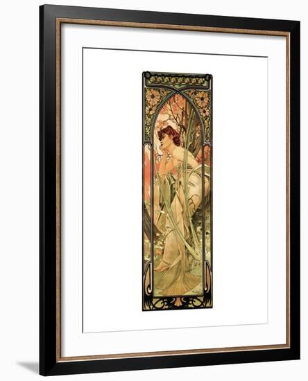 Evening-Alphonse Mucha-Framed Premium Giclee Print