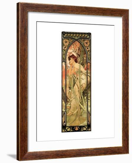 Evening-Alphonse Mucha-Framed Premium Giclee Print