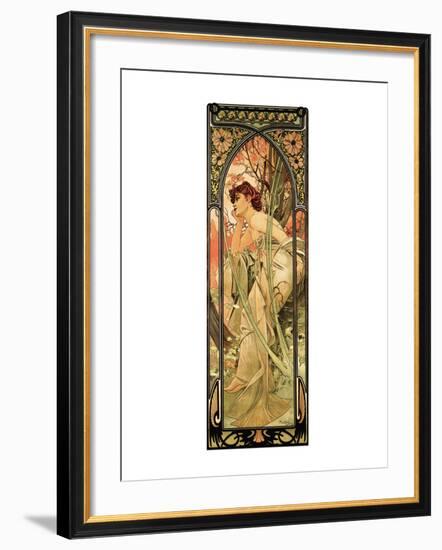 Evening-Alphonse Mucha-Framed Premium Giclee Print