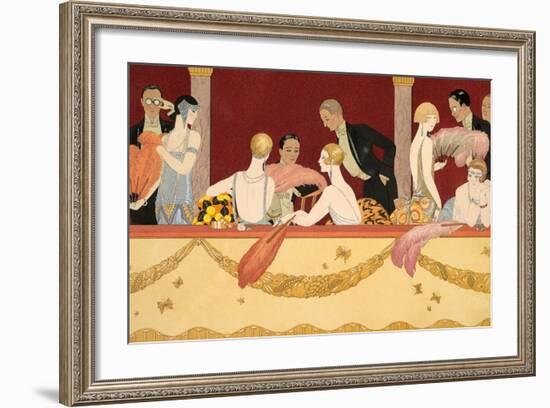 Eventails, 1924-Georges Barbier-Framed Giclee Print