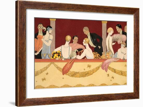 Eventails, 1924-Georges Barbier-Framed Giclee Print