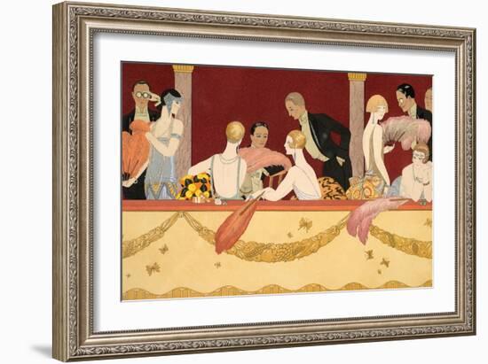 Eventails, 1924-Georges Barbier-Framed Giclee Print