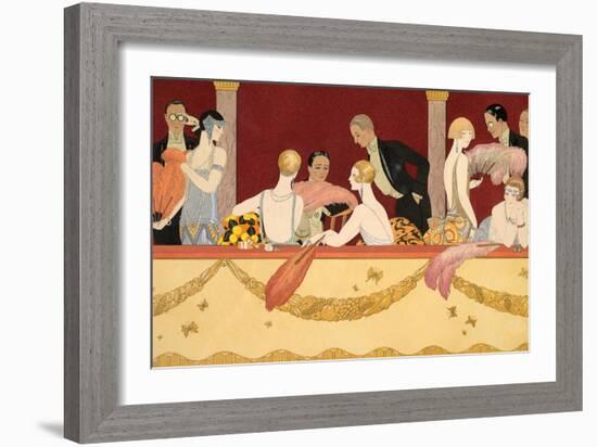 Eventails, 1924-Georges Barbier-Framed Giclee Print