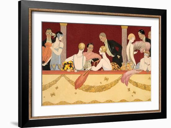 Eventails, 1924-Georges Barbier-Framed Giclee Print