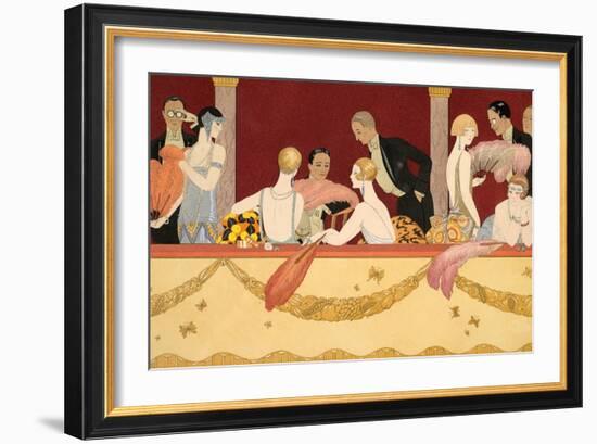 Eventails, 1924-Georges Barbier-Framed Giclee Print