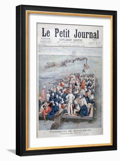 Events in Madagascar: the Repatriation of French Troops, 1896-Oswaldo Tofani-Framed Giclee Print