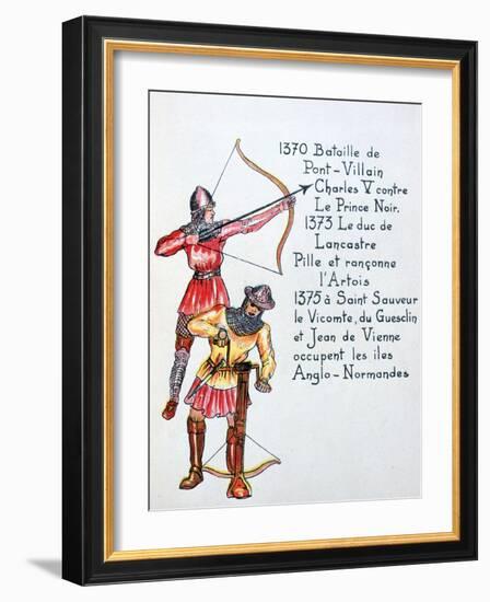 Events of the The Hundred Years War-null-Framed Giclee Print