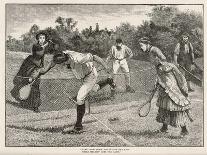 Friendly Game of Mixed Doubles-Everard Hopkins-Framed Art Print