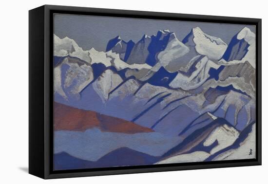 Everest, 1936 (Tempera on Cardboard)-Nicholas Roerich-Framed Premier Image Canvas