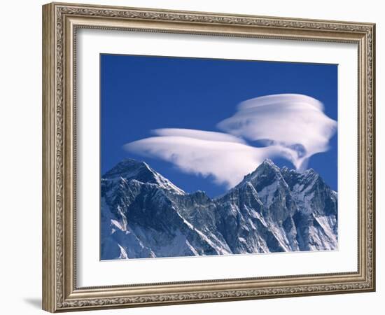 Everest and Lhotse, Nepal-Jon Arnold-Framed Photographic Print