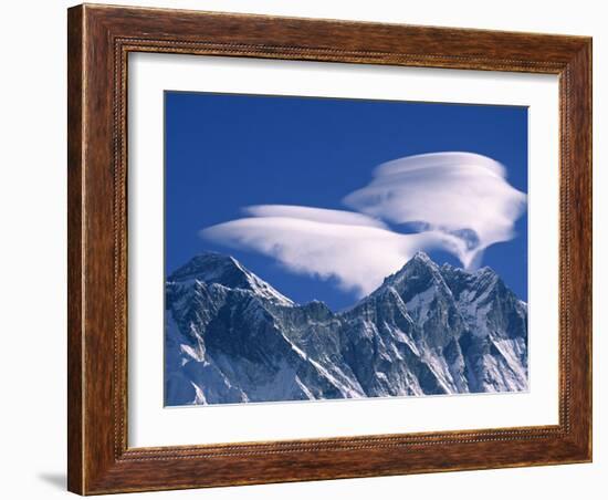 Everest and Lhotse, Nepal-Jon Arnold-Framed Photographic Print