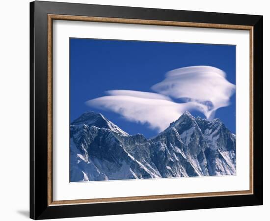 Everest and Lhotse, Nepal-Jon Arnold-Framed Photographic Print