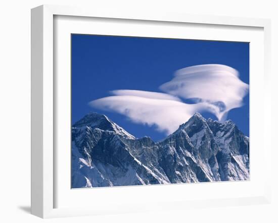 Everest and Lhotse, Nepal-Jon Arnold-Framed Photographic Print