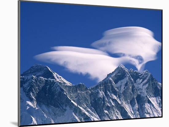 Everest and Lhotse, Nepal-Jon Arnold-Mounted Photographic Print