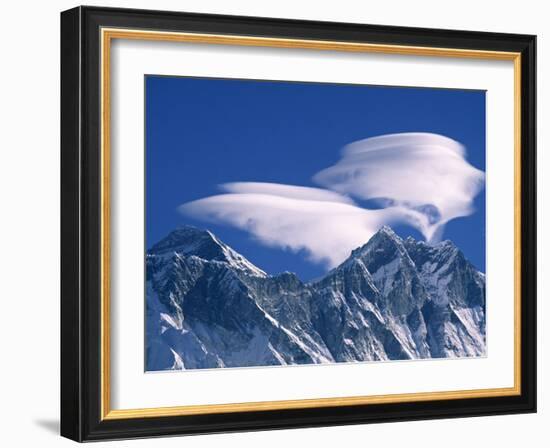 Everest and Lhotse, Nepal-Jon Arnold-Framed Photographic Print