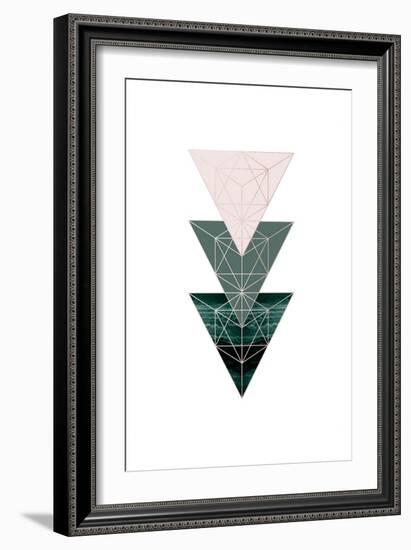 Evergreen Blush Geo 4-Urban Epiphany-Framed Art Print