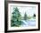 Evergreen Lake I-Ethan Harper-Framed Art Print