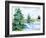 Evergreen Lake I-Ethan Harper-Framed Art Print