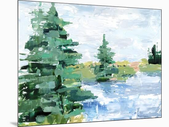 Evergreen Lake I-Ethan Harper-Mounted Art Print