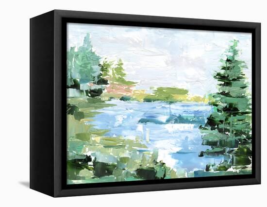 Evergreen Lake II-Ethan Harper-Framed Stretched Canvas