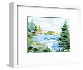 Evergreen Lake II-Ethan Harper-Framed Art Print