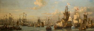 William Iii Reviewing the Dutch Fleet in 1691-Everhardus Koster-Mounted Giclee Print