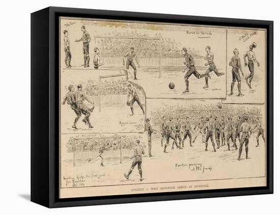 Everton V. West Bromich Albion at Liverpool-null-Framed Premier Image Canvas