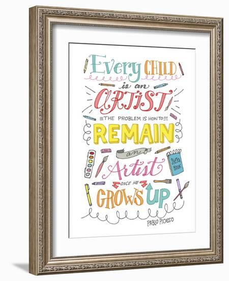 Every Child Is an Artist-Elizabeth Caldwell-Framed Giclee Print