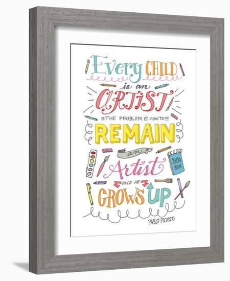 Every Child Is an Artist-Elizabeth Caldwell-Framed Giclee Print