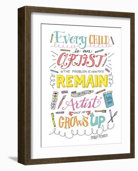 Every Child Is an Artist-Elizabeth Caldwell-Framed Giclee Print