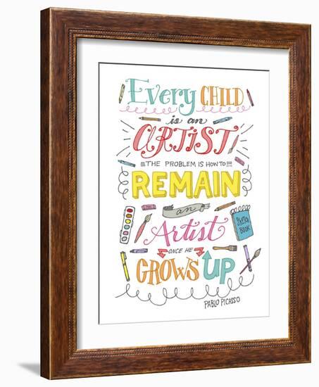 Every Child Is an Artist-Elizabeth Caldwell-Framed Giclee Print