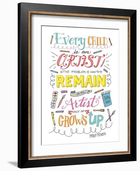 Every Child Is an Artist-Elizabeth Caldwell-Framed Giclee Print