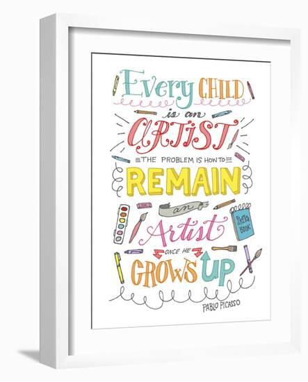 Every Child Is an Artist-Elizabeth Caldwell-Framed Giclee Print